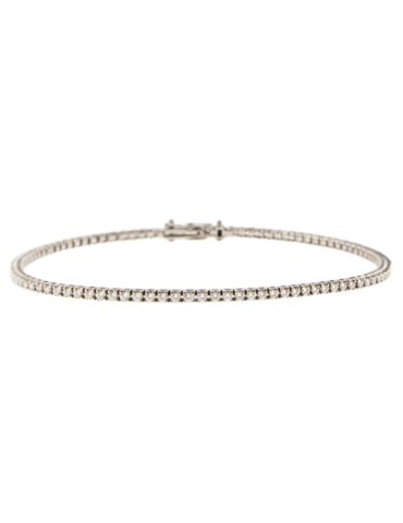 Crieri - Icon Tennis Bracelet in 18K White Gold with 0.75 ct White Diamonds - 0