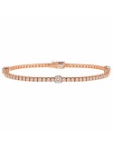 Crieri - Firmamento Tennis Bracelet in 18K Rose Gold with 2.80 ct White Diamonds - 0