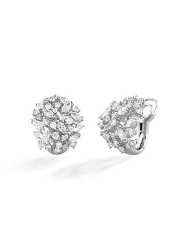 Orecchini Buonocore - Swing in Oro Bianco 18 carati con Diamanti Naturali 2,85 carati - 0