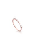 Anello Buonocore - Eternity in Oro Rosa 18 carati con Diamanti Naturali 0,14 ct - 0