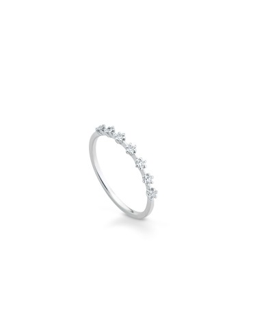 Anello Buonocore - Eternity in Oro Bianco 18 carati con Diamanti Naturali 0,14 ct - 0