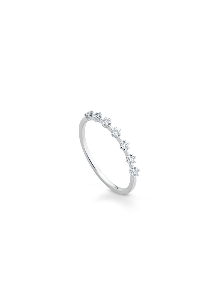 Buonocore Eternity Ring in 18-karat White Gold with 0.14 ct Natural Diamonds - 0