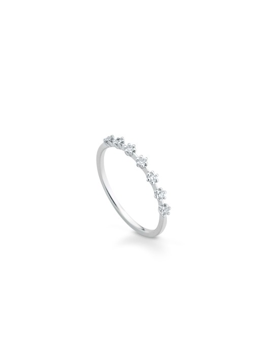Buonocore Eternity Ring in 18-karat White Gold with 0.14 ct Natural Diamonds - 0