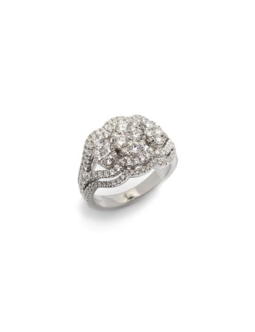 Anello Buonocore - Forever in Oro Bianco 18 carati Trilogy con Diamanti Naturali 1,42 carati - 0