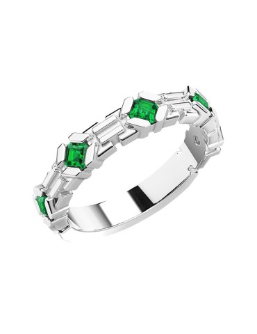 Anello Zancan - Argento 925% - Spinelli Verdi - Misura 21 -ESA092VE-21