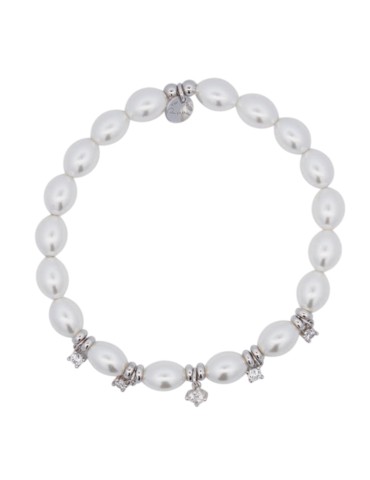 Bracciale Rue Des Mille - Perle di Madreperla - Cristalli - BR034M1RH