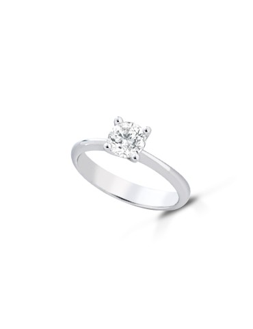 Anello Lelune Diamonds - Solitario in Oro Bianco 18 carati con Diamante Naturale 0,50 carati - 0