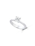 Anello Lelune Diamonds - Solitario in Oro Bianco 18 carati con Diamante Naturale 0,50 carati - 0