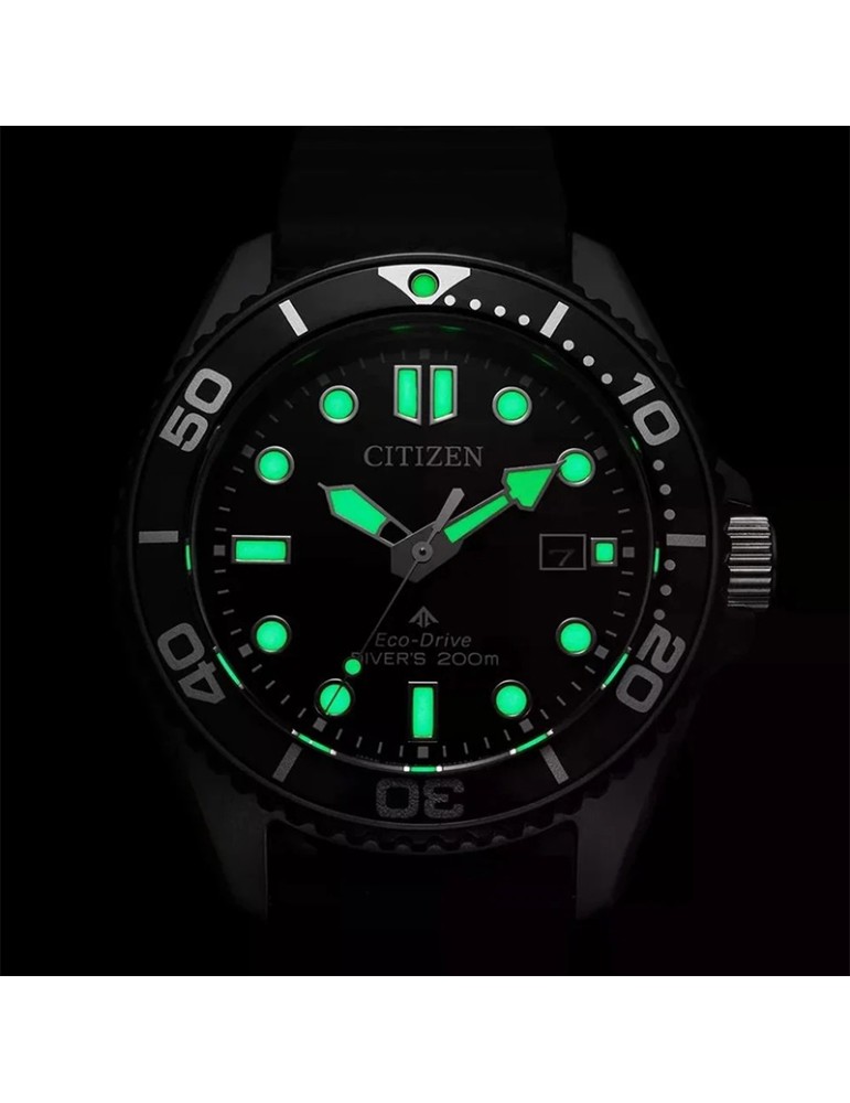 Orologio Citizen Eco-Drive - Promaster - Tempo e Data - 40mm - Nero - BN026607E