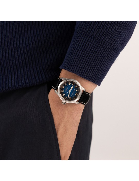 Hamilton Watch - Khaki Field Murph 38mm Blue-Black - Leather Strap