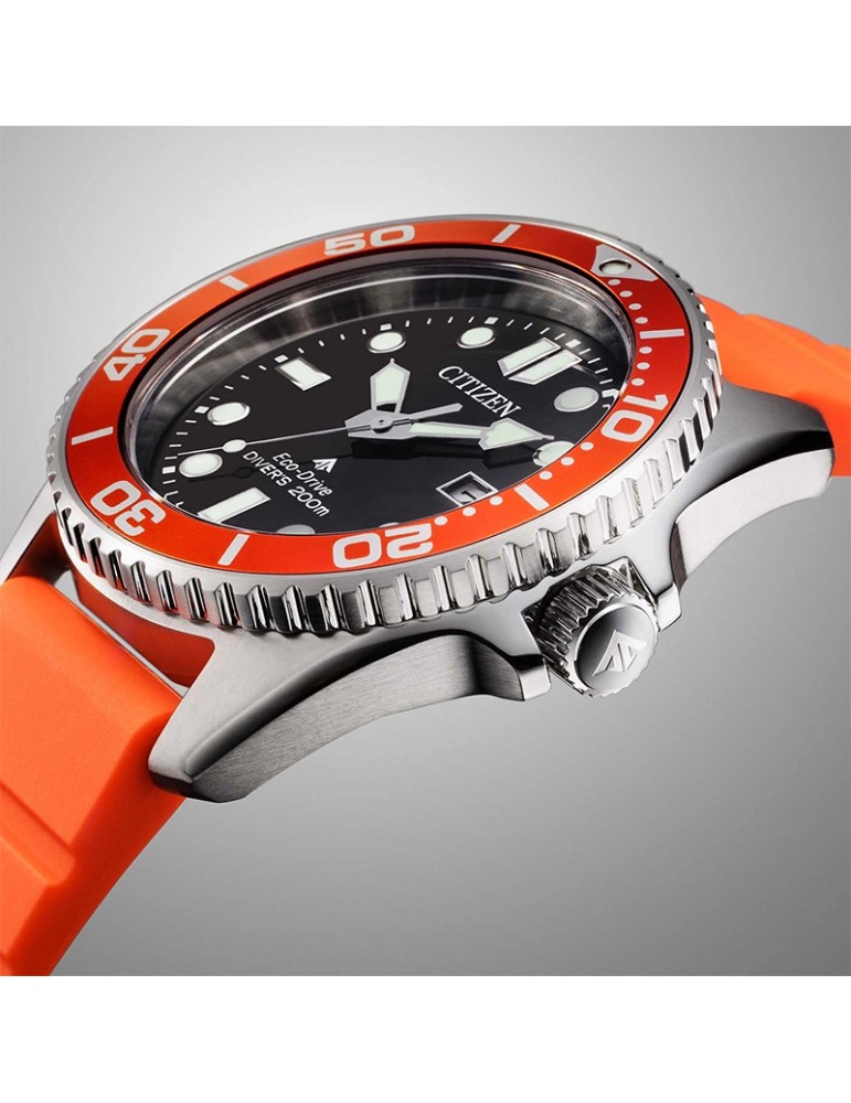 Orologio Citizen Eco Drive - 40,5 mm - Arancione - BN026801E