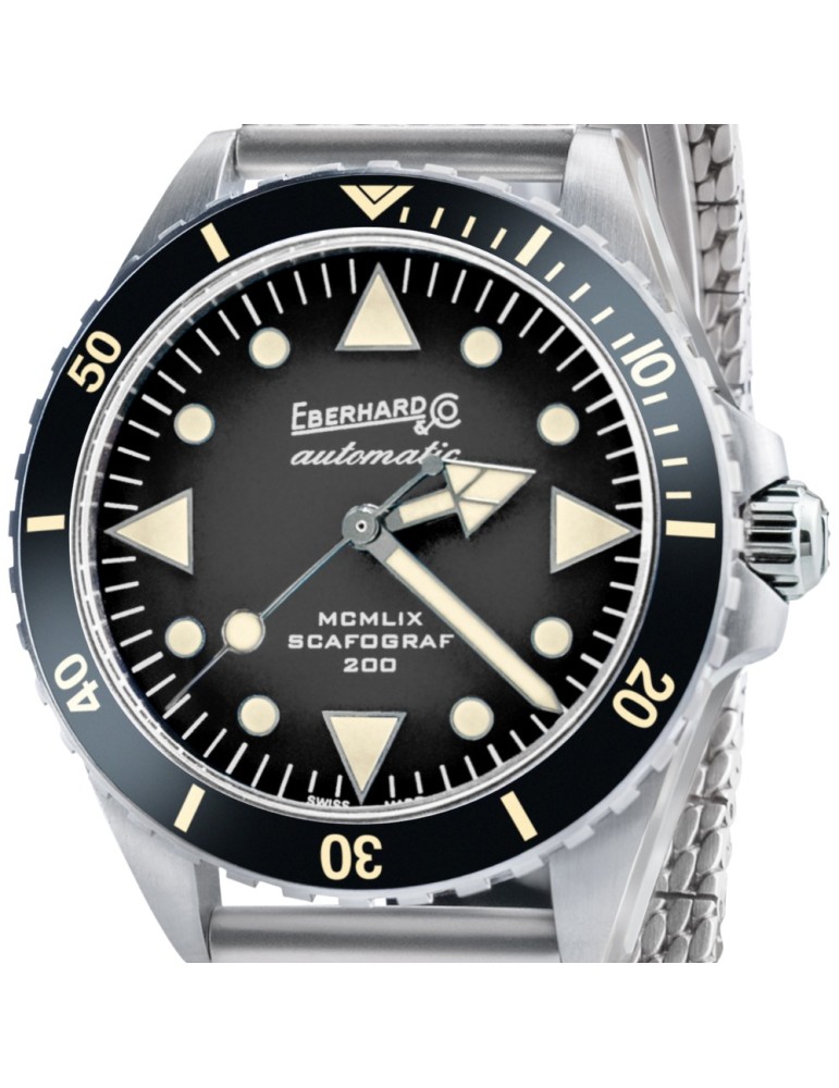 Orologio Eberhard Uomo - Scafograf 200 Meccanico Automatico Subacqueo 39 mm Nero