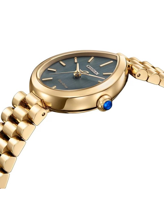 Citizen watch - Lady - Rainell - 26 mm - Green - Rose Gold-EM120357X