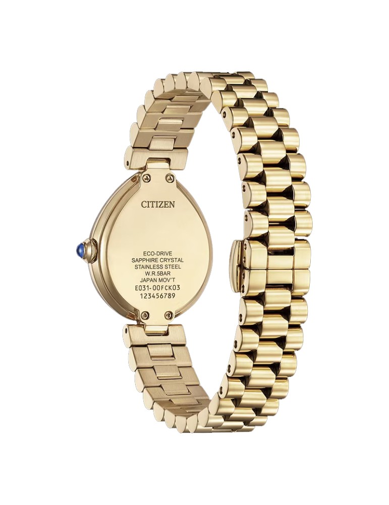 Citizen watch - Lady - Rainell - 26 mm - Green - Rose Gold-EM120357X