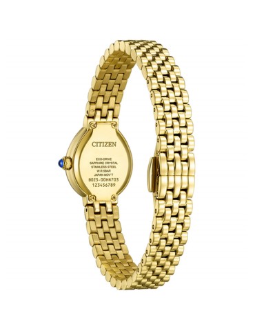 Citizen Eco-Drive Watch - Lady - Rainell-20 mm-Gold-White-EX155259A 2