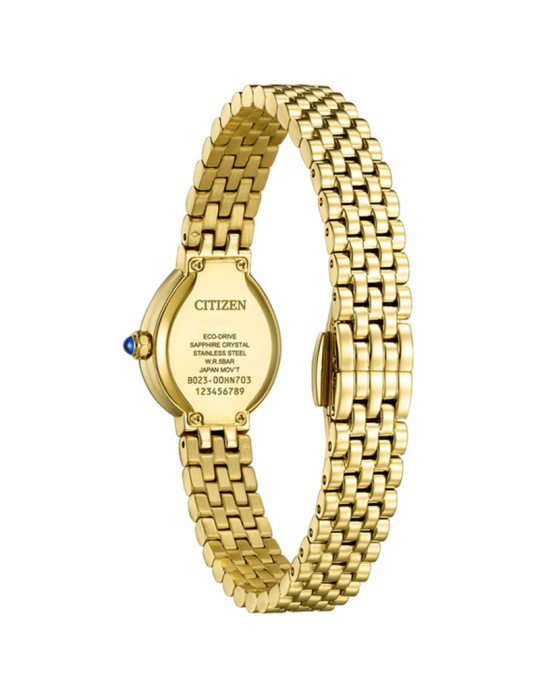 Citizen Eco-Drive Watch - Lady - Rainell-20 mm-Gold-White-EX155259A