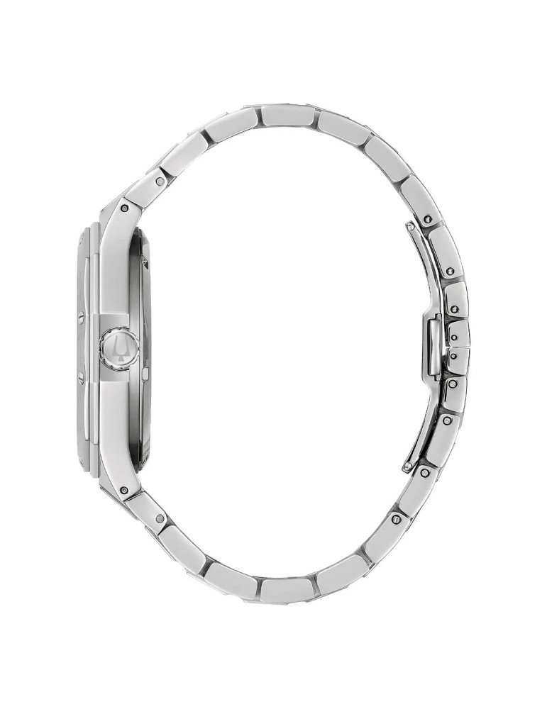 Bulova Watch - Octagon Prestige Automatic 42mm Blue Skeleton