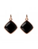 Bronzallure Incanto Rhombus Onyx Earrings for Women - 0