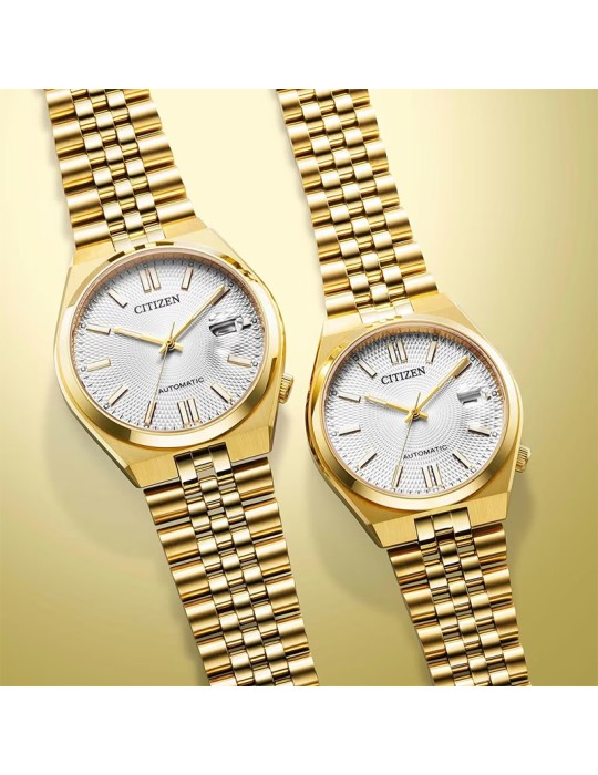 Orologio Citizen - Tsuyosa 60 - Automatico -Silver-40mm-Gold-NK002250A