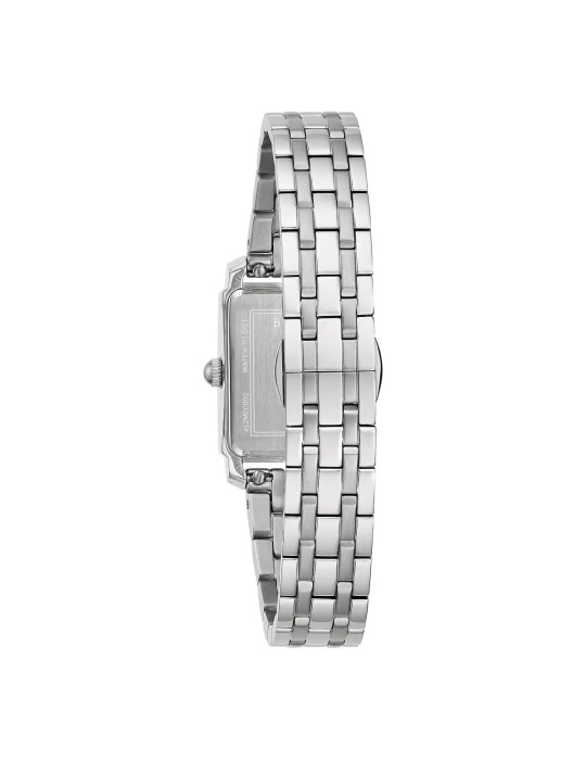 Bulova Watch - Sutton Tank Quartz 21mm Grey Mother-of-Pearl