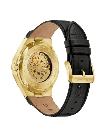 Orologio Bulova - Octagon Prestige Automatico 42mm Dorato Nero Skeleton 2