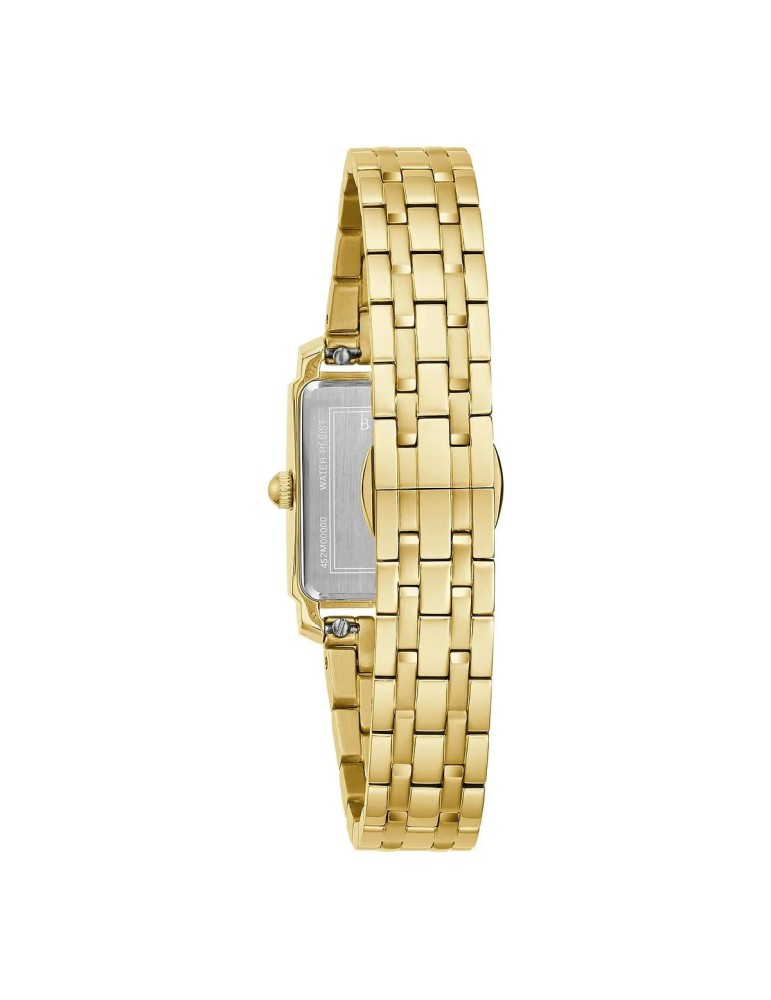 Bulova Watch - Sutton Tank Quartz 21mm Mother-of-Pearl Gold-Tone