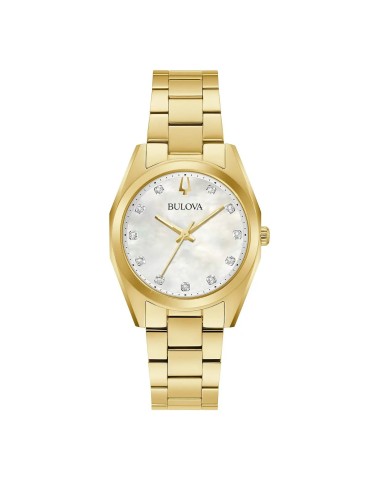 Bulova Watch - Surveyor Quartz 31mm Mother-of-Pearl with Natural Diamonds
