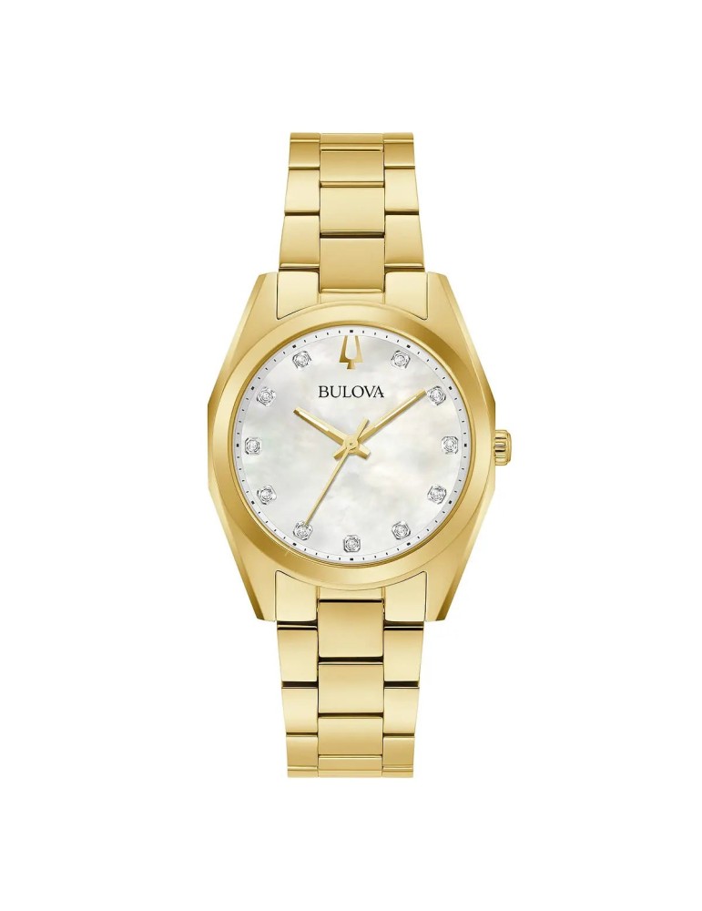 Bulova Watch - Surveyor Quartz 31mm Mother-of-Pearl with Natural Diamonds
