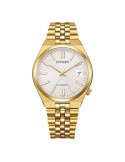Orologio Citizen Uomo - Automatico - 37mm - Bianco - Dorato-NK0032-56A
