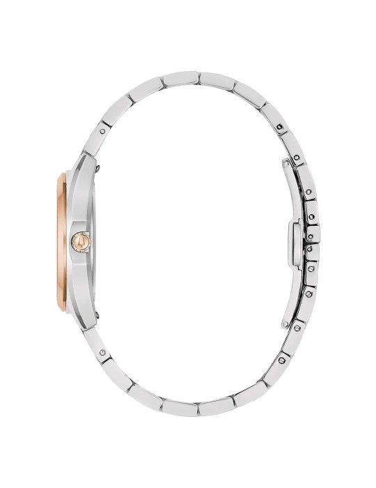 Bulova Women's Watch - Surveyor Quartz 31mm White & Rose Gold