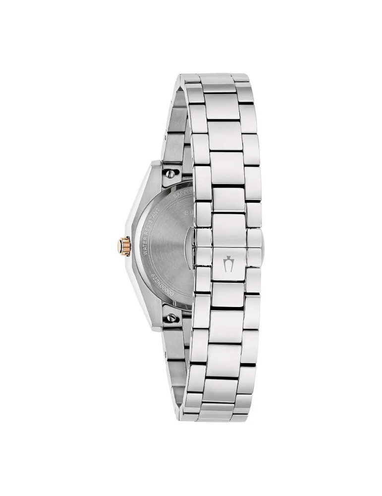 Bulova Women's Watch - Surveyor Quartz 31mm White & Rose Gold