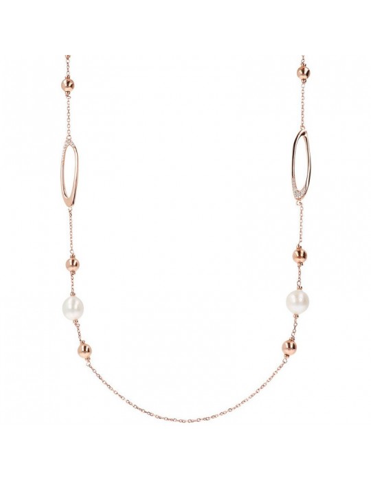 Bronzallure Maxima Necklace with Cultured Pearls for Women - 0