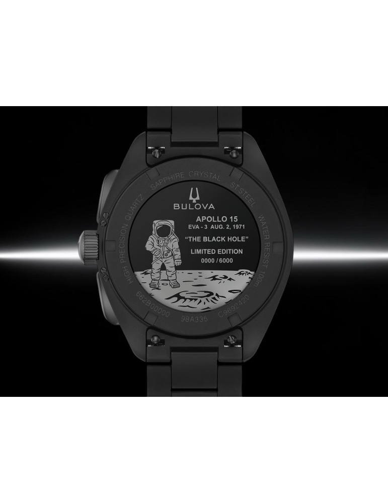 Orologio Bulova - Cronografo Lunar Pilot Black Hole Limited Edition 41mm - 0