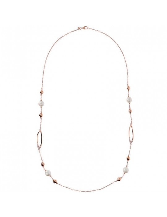 Bronzallure Maxima Necklace with Cultured Pearls for Women - 0