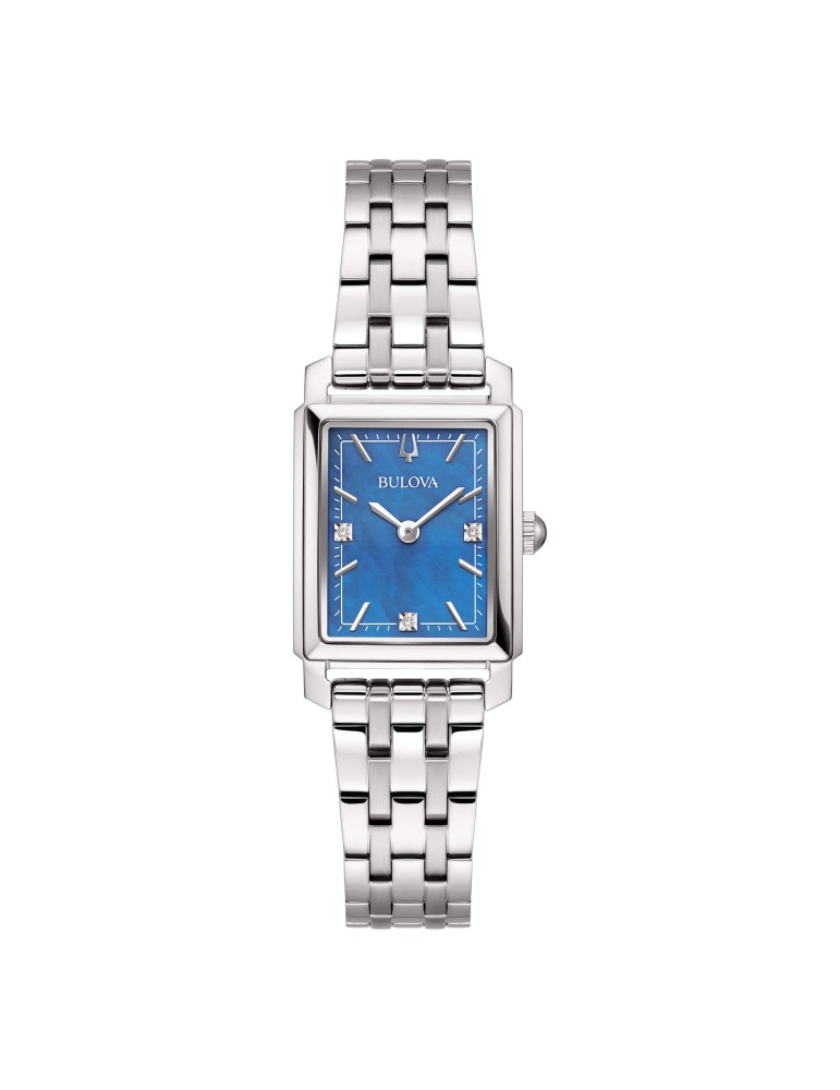 Orologio Bulova - Sutton Tank Quarzo 21mm Madreperla Azzurro con Diamanti Naturali - 0