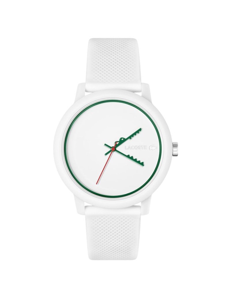 Lacoste Watch - White - Green Crocodile Hands - 42mm -2011308