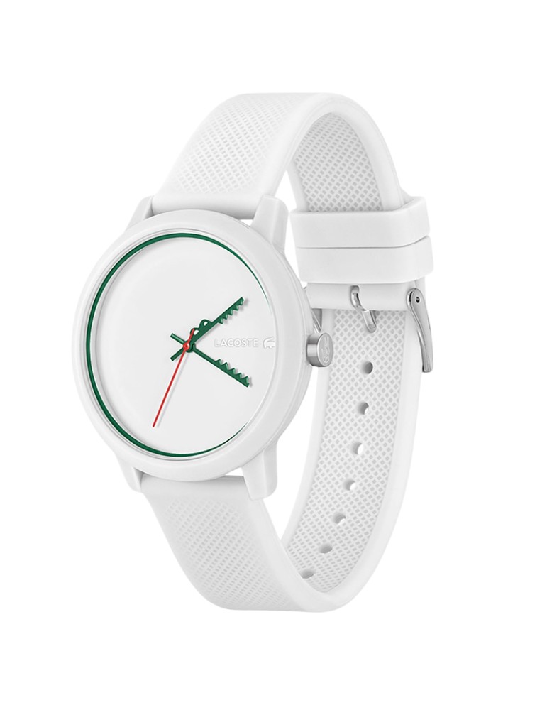 Lacoste Watch - White - Green Crocodile Hands - 42mm -2011308