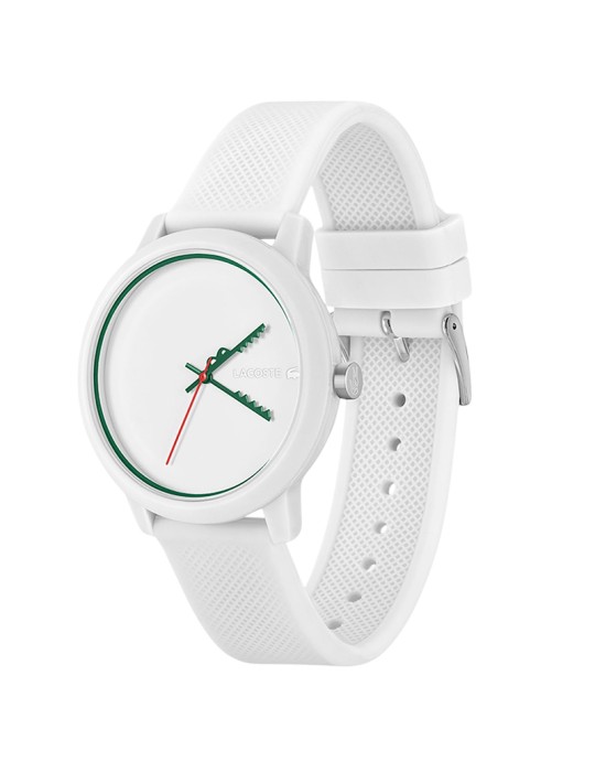 Lacoste Watch - White - Green Crocodile Hands - 42mm -2011308