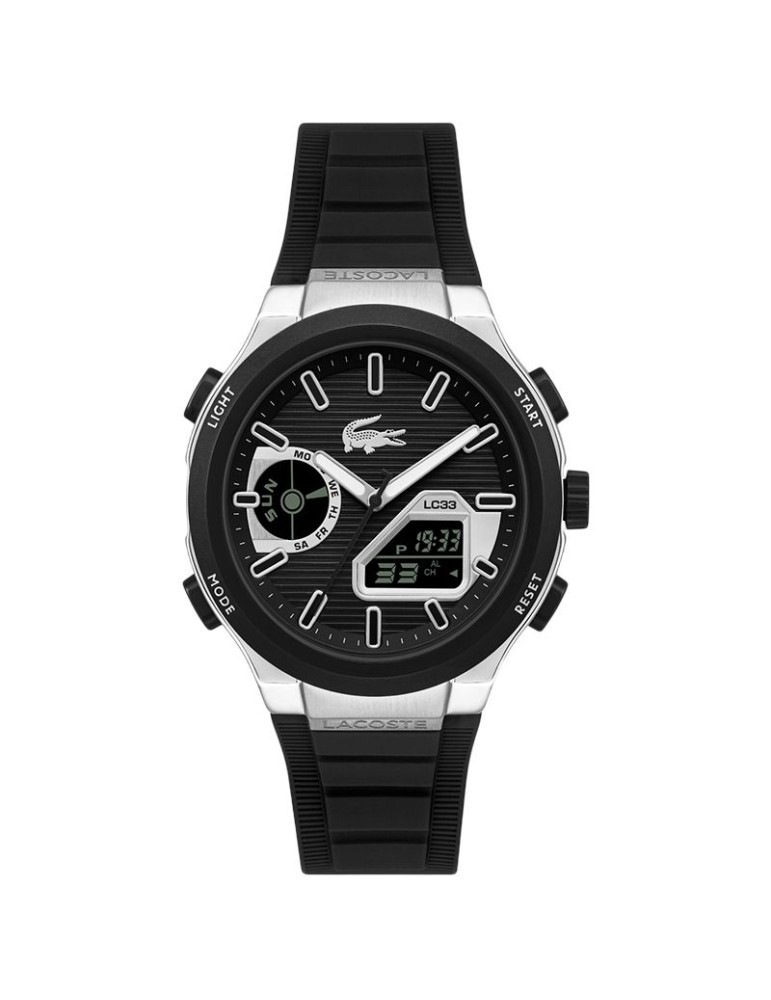 Lacoste Watch - LC33 - Multifunction - Black and Silver - 45mm-2011516