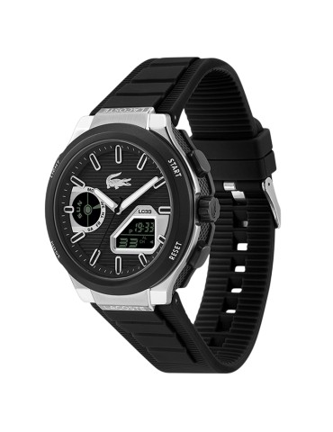 Lacoste Watch - LC33 Multifunction with Black and Silver Digital Display 45mm - 0 2