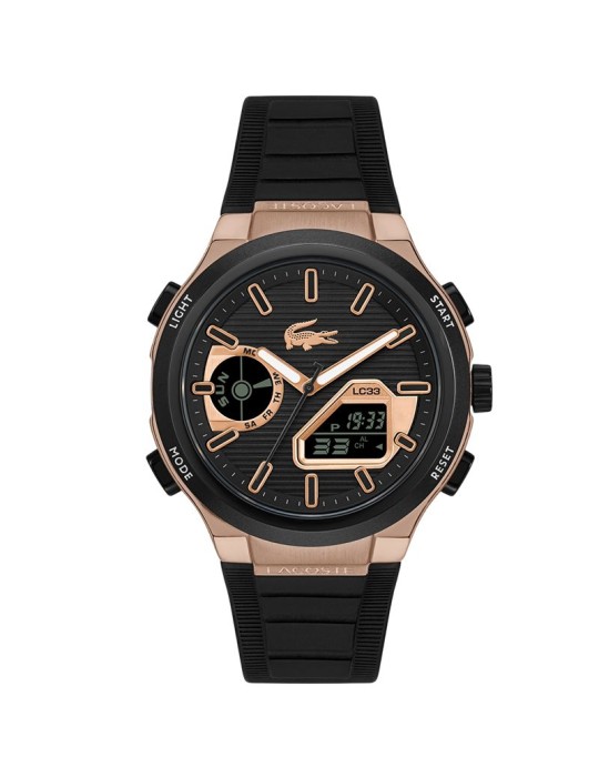 Lacoste Watch - Multifunction - Black - Rose Gold - 45mm - 2011517