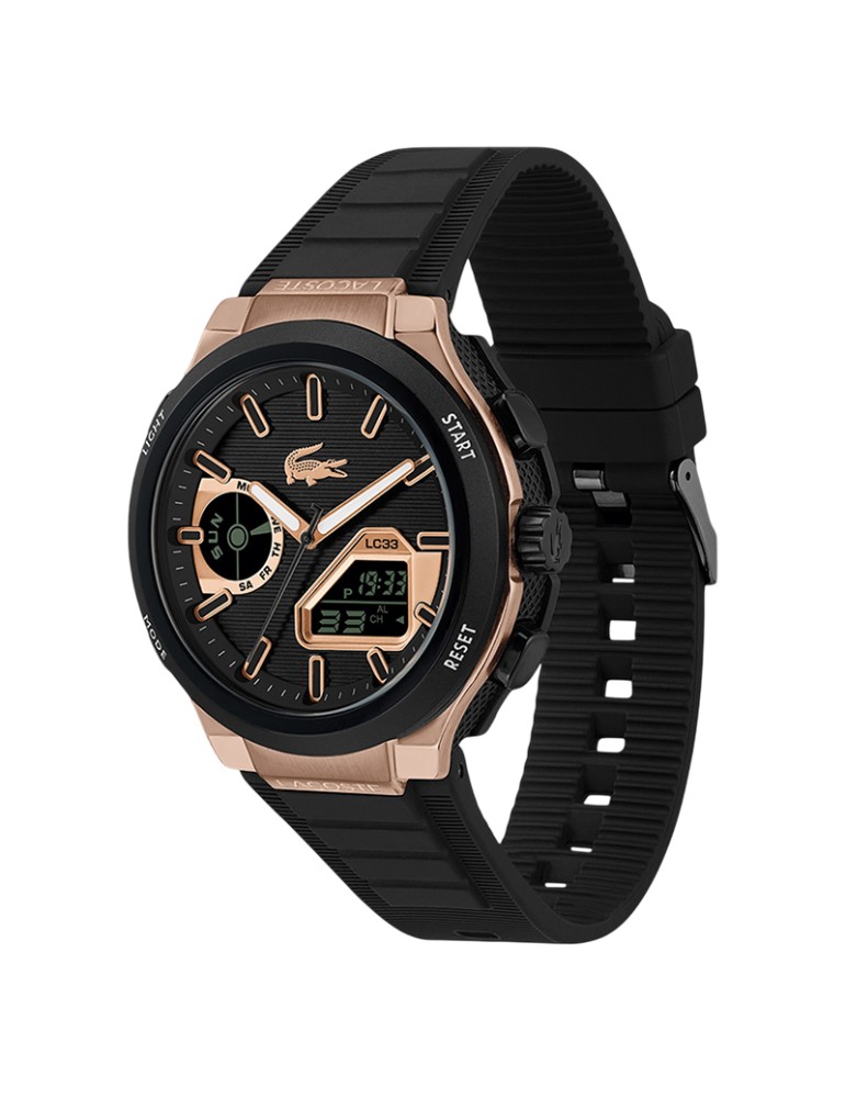 Lacoste Watch - Multifunction - Black - Rose Gold - 45mm - 2011517