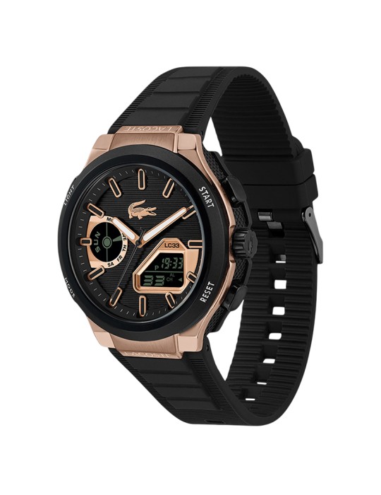 Lacoste Watch - Multifunction - Black - Rose Gold - 45mm - 2011517