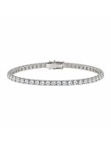 Crieri Classic Tennis Bracelet in 18-Karat White Gold with 7.00 ct White Diamonds - 0