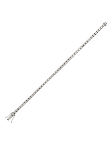 Bracciale Tennis Crieri - Classic in Oro Bianco 18 Carati con Diamanti Bianchi 7,00 ct - 0 2
