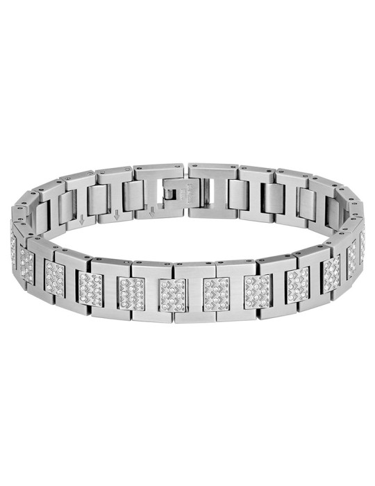 Lacoste Bracelet for Men - Metropole - Steel - Crystals - 2040635