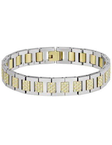 Lacoste Men's Bracelet - Two-Tone Metropole in Steel with Crystals - 0 2