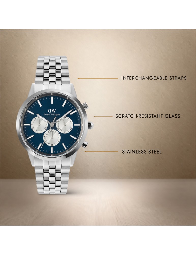 Daniel Wellington Watch - Arctic Panda - Silver-42mm-Blue-DW00100874