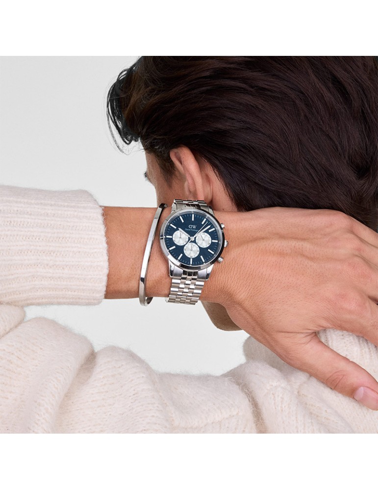 Orologio Daniel Wellington - Arctic Panda - Silver-42mm-Blu-DW00100874