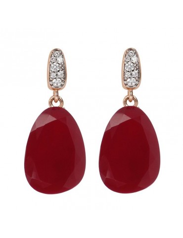 Orecchini Bronzallure - Preziosa - Agata Rossa - WSBZ01536PA